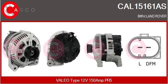 Casco CAL15161AS - Alternator autospares.lv