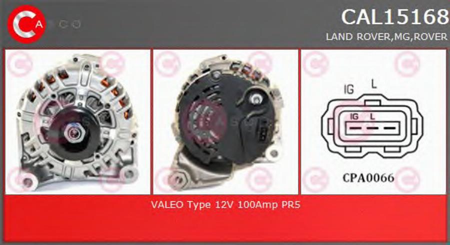 Casco CAL15168 - Alternator autospares.lv