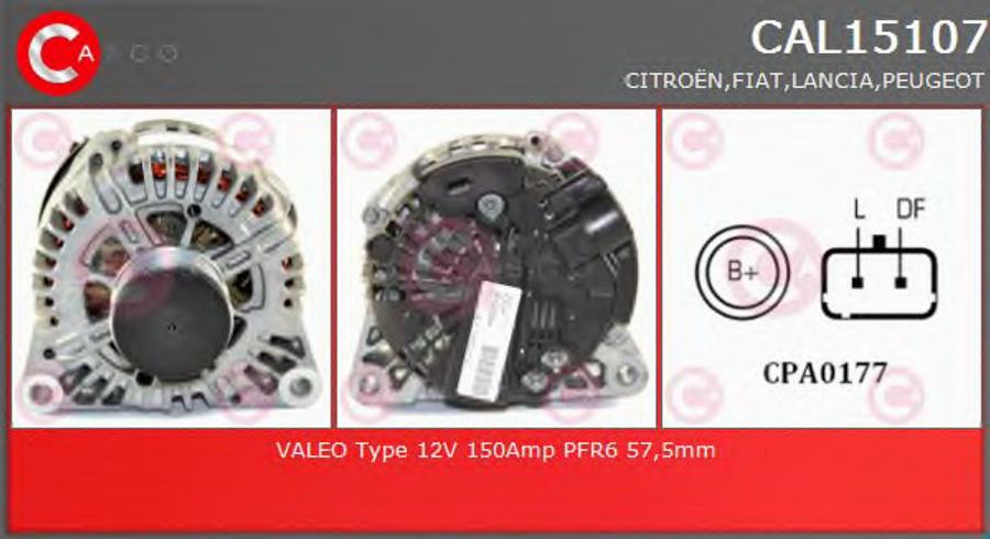 Casco CAL15107 - Alternator autospares.lv