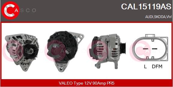 Casco CAL15119AS - Alternator autospares.lv