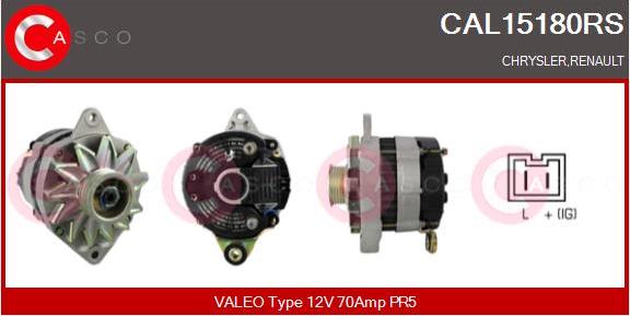 Casco CAL15180RS - Alternator autospares.lv