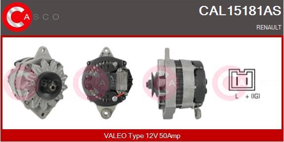 Casco CAL15181AS - Alternator autospares.lv