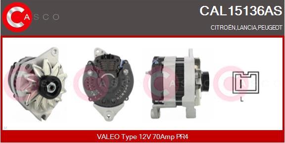 Casco CAL15136AS - Alternator autospares.lv