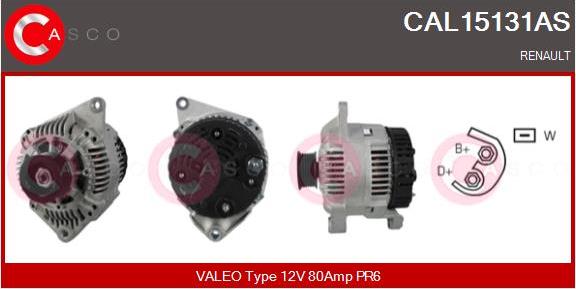 Casco CAL15131AS - Alternator autospares.lv