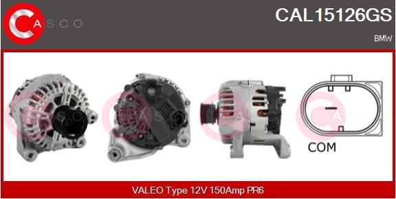 Casco CAL15126GS - Alternator autospares.lv