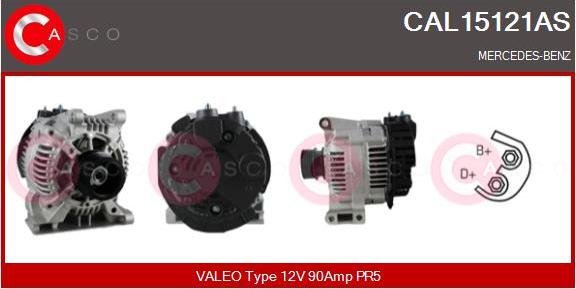 Casco CAL15121AS - Alternator autospares.lv