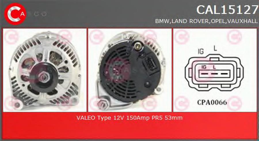 Casco CAL15127 - Alternator autospares.lv