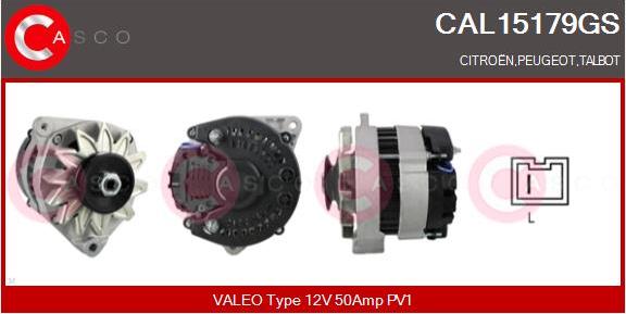 Casco CAL15179GS - Alternator autospares.lv