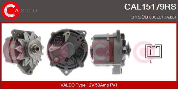 Casco CAL15179RS - Alternator autospares.lv