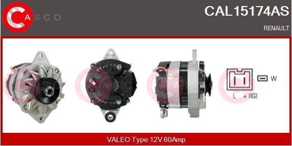 Casco CAL15174AS - Alternator autospares.lv