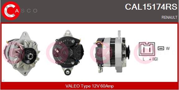 Casco CAL15174RS - Alternator autospares.lv