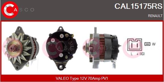 Casco CAL15175RS - Alternator autospares.lv