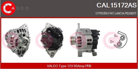 Casco CAL15172AS - Alternator autospares.lv