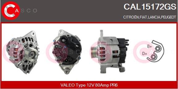 Casco CAL15172GS - Alternator autospares.lv