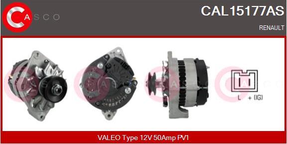 Casco CAL15177AS - Alternator autospares.lv