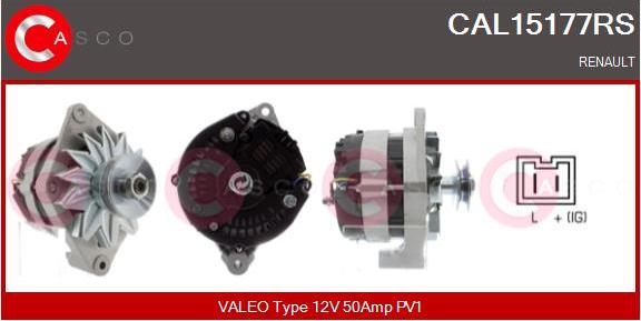 Casco CAL15177RS - Alternator autospares.lv