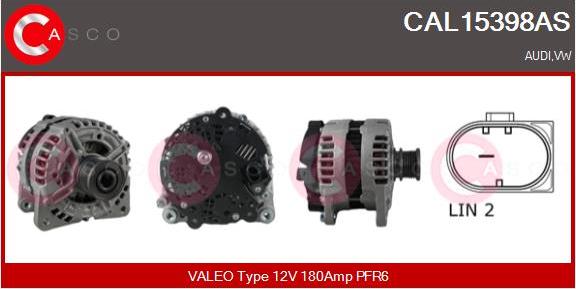 Casco CAL15398AS - Alternator autospares.lv