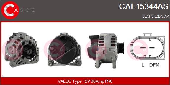Casco CAL15344AS - Alternator autospares.lv