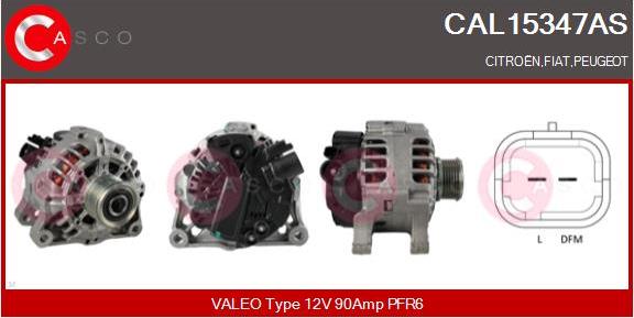 Casco CAL15347AS - Alternator autospares.lv