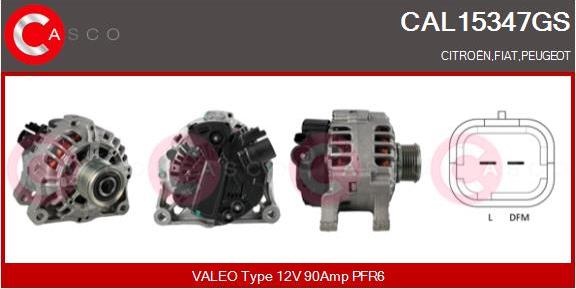 Casco CAL15347GS - Alternator autospares.lv