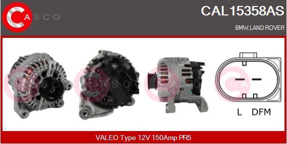 Casco CAL15358AS - Alternator autospares.lv