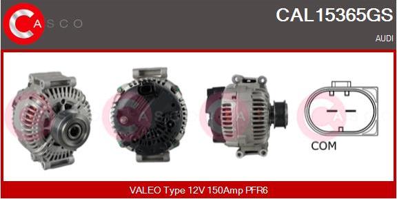 Casco CAL15365GS - Alternator autospares.lv