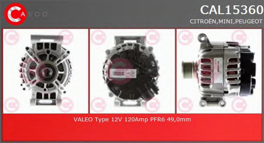 Casco CAL15360 - Alternator autospares.lv