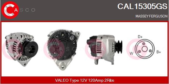 Casco CAL15305GS - Alternator autospares.lv