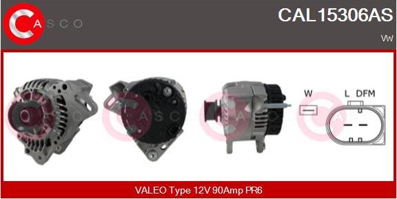 Casco CAL15306AS - Alternator autospares.lv