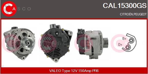 Casco CAL15300GS - Alternator autospares.lv