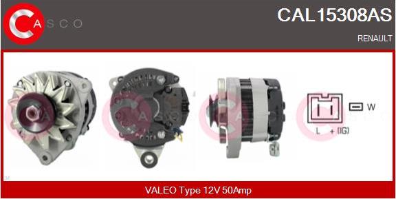 Casco CAL15308AS - Alternator autospares.lv