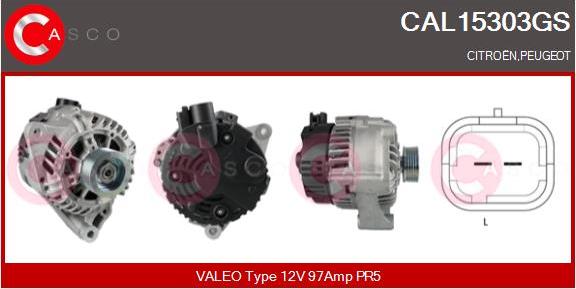 Casco CAL15303GS - Alternator autospares.lv