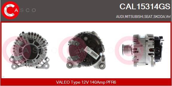 Casco CAL15314GS - Alternator autospares.lv