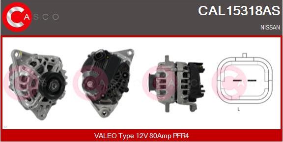 Casco CAL15318AS - Alternator autospares.lv