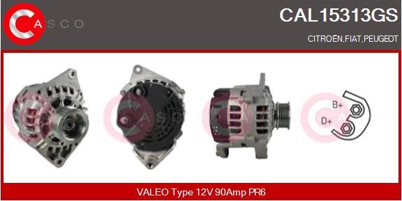 Casco CAL15313GS - Alternator autospares.lv