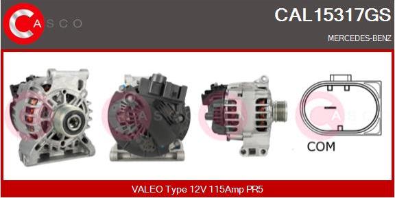 Casco CAL15317GS - Alternator autospares.lv