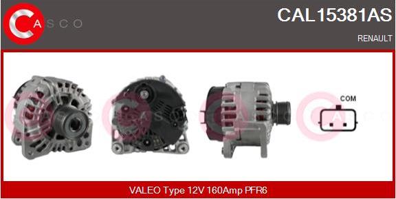 Casco CAL15381AS - Alternator autospares.lv