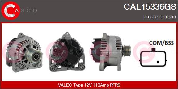 Casco CAL15336GS - Alternator autospares.lv