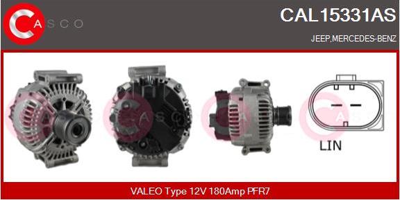 Casco CAL15331AS - Alternator autospares.lv