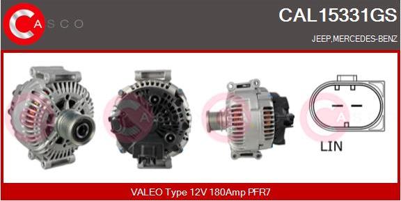 Casco CAL15331GS - Alternator autospares.lv