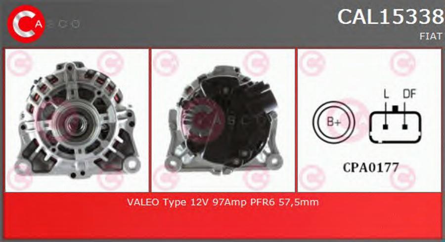 Casco CAL15338 - Alternator autospares.lv