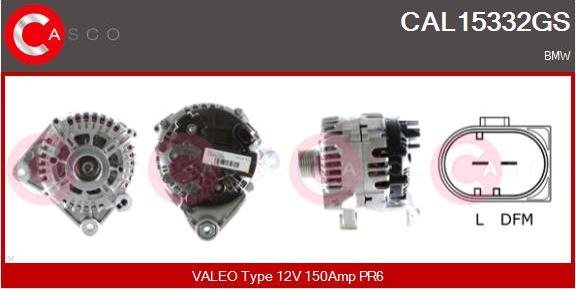 Casco CAL15332GS - Alternator autospares.lv