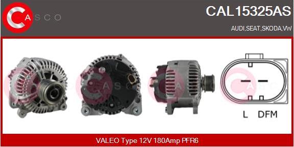 Casco CAL15325AS - Alternator autospares.lv