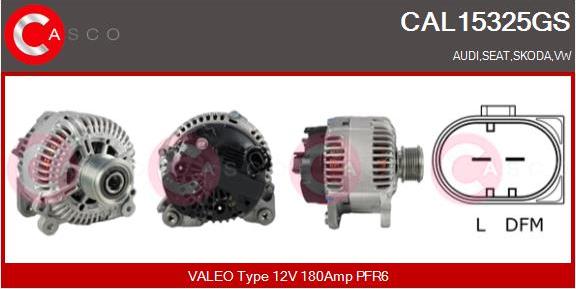 Casco CAL15325GS - Alternator autospares.lv