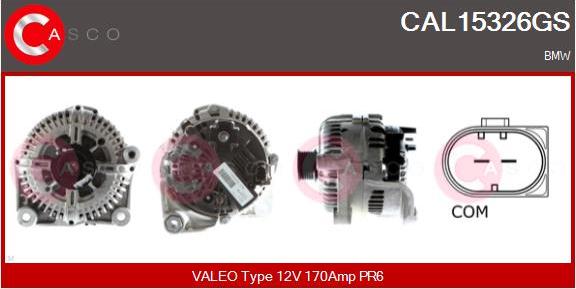 Casco CAL15326GS - Alternator autospares.lv