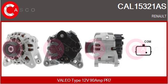 Casco CAL15321AS - Alternator autospares.lv