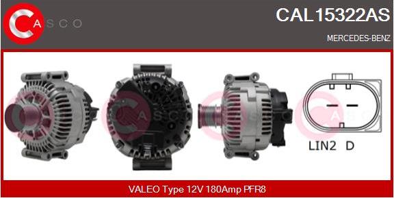 Casco CAL15322AS - Alternator autospares.lv