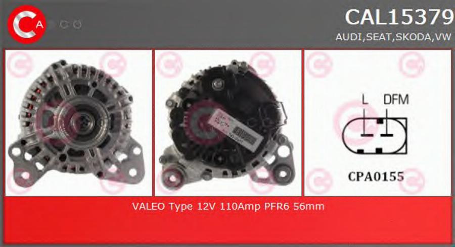 Casco CAL15379 - Alternator autospares.lv