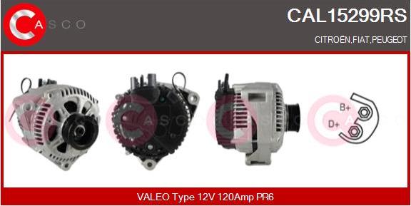 Casco CAL15299RS - Alternator autospares.lv