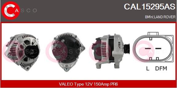 Casco CAL15295AS - Alternator autospares.lv